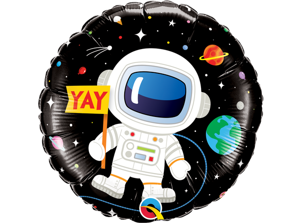 Bday Astronaut 1 Folieballong - 46cm (18")