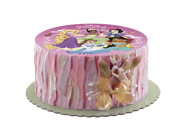 Disney Prinsesse 1 Spiselig kakeskilt -sukkerfri - 15,5cm