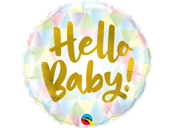 Hello Baby 1 Folieballong - 46cm (18")