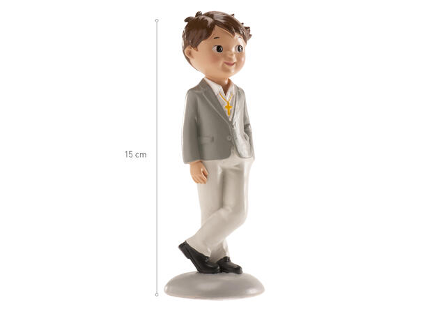 Konfirmasjon - Animert stil - Gutt 2 1 Kakefigur i plast - 15cm