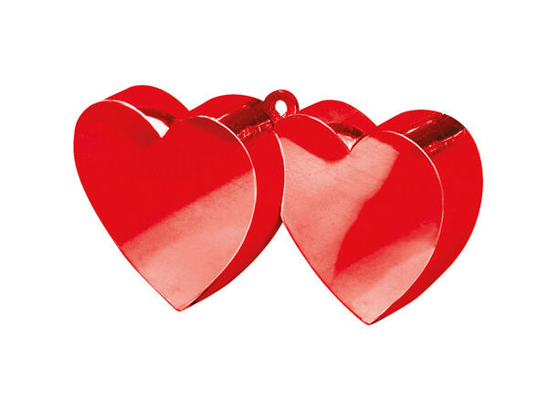 Vekt - Dobbelt hjerte - Rød Ballongvekt - 170g