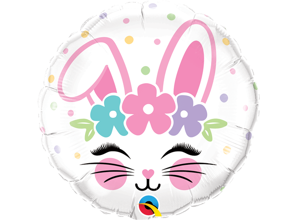 Bunny Face 1 Folieballong - 46cm (18")