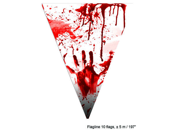 Bloodslust 1 Flaggbanner i plast - 5m (10 flagg)