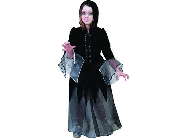 Kostyme - Dødelige Dolores 1 Kjole med hette