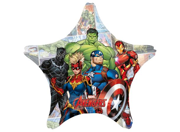 Marvel Avengers & Black Panther 1 Folieballong Jumbo Stjerne - 71x71cm