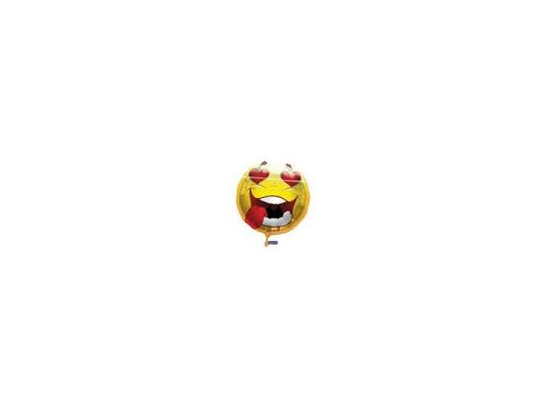Emoji Crazy Love 1 Folieballong - 43cm (17")