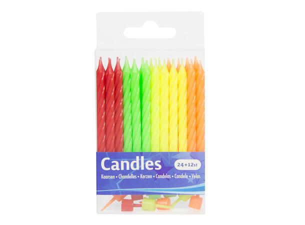 Kakelys Spiral Neon Ass Farger 24 Kakelys 12 Holdere 7 5cm