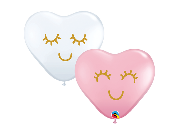 11H Eyelashes - Assorted 50 gummiballonger - 28cm (11")
