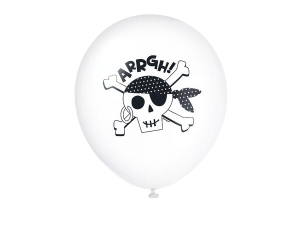 Ahoy Pirate 8 Gummiballonger - 30cm (12")