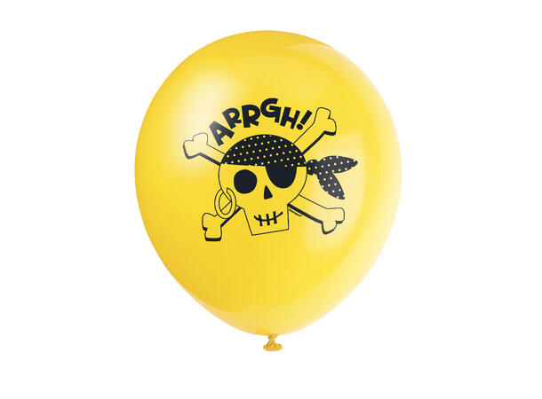 Ahoy Pirate 8 Gummiballonger - 30cm (12")