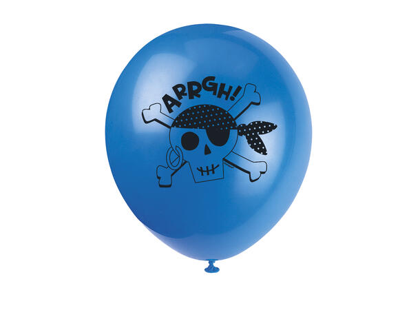 Ahoy Pirate 8 Gummiballonger - 30cm (12")