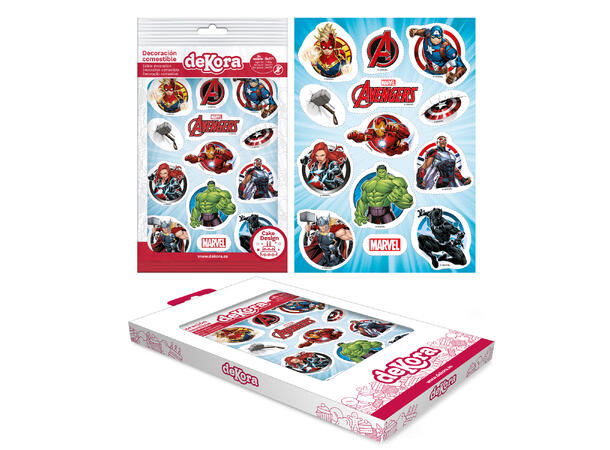 Avengers 1 Ark med spiselig kakedekor - sukkerfri