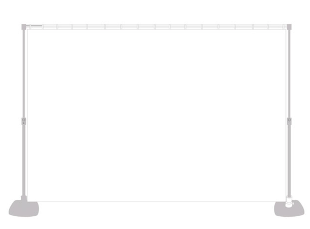 Backdrop - Hvit Mål: 6x4m 