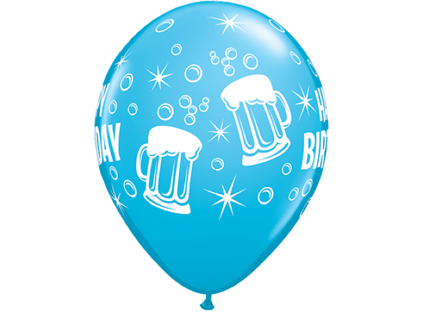 Birthday Beer Mugs 25 gummiballonger - 28cm (11")