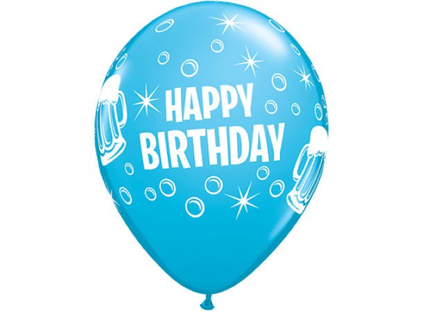 Birthday Beer Mugs 25 gummiballonger - 28cm (11")