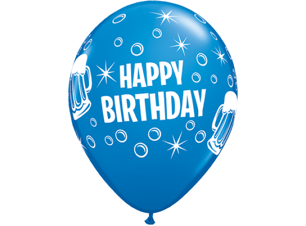Birthday Beer Mugs 25 gummiballonger - 28cm (11")