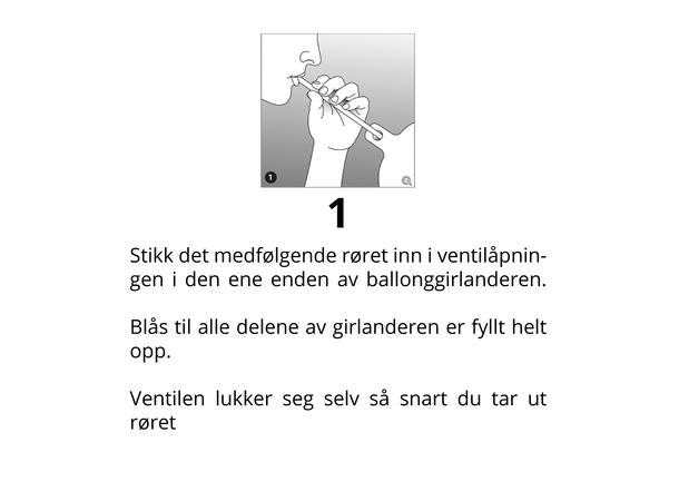 Birthday Garland Folieballong - Girlanderballong 