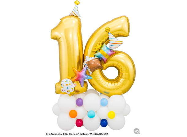 Birthday Garland Folieballong - Girlanderballong 