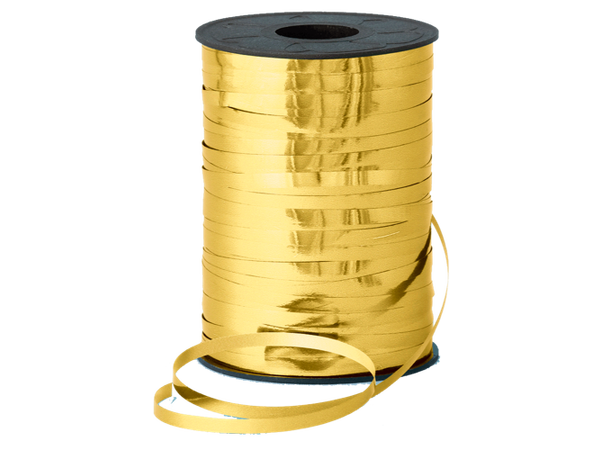 Bånd: Metallic Gold Rull med 5mm bånd - 250m