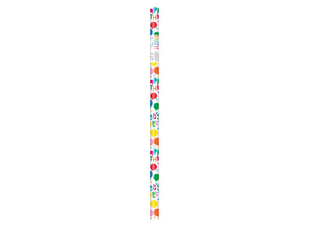 Colorful Balloons Let's Party 1 Rull Gavepapir - 0,75x1,5m