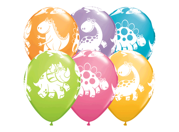 Cute & Cuddly Dinosaurs 25 gummiballonger - 28cm (11")