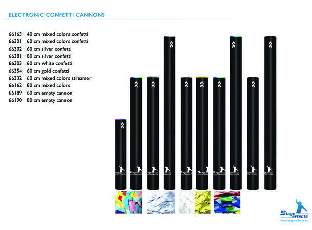 Electronic cannon - silver confetti 1 Party Cannon - 80cm