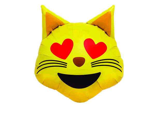 Emoji Cat 1 Folieballong - 46cm (18")