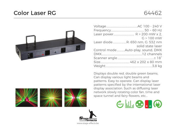 Fargelaser RG Mål: 46x20x8cm - 3,8kg