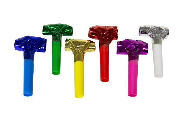 Festfløyter - Ensfarget folie ass farger 6 Festfløyter - 24cm