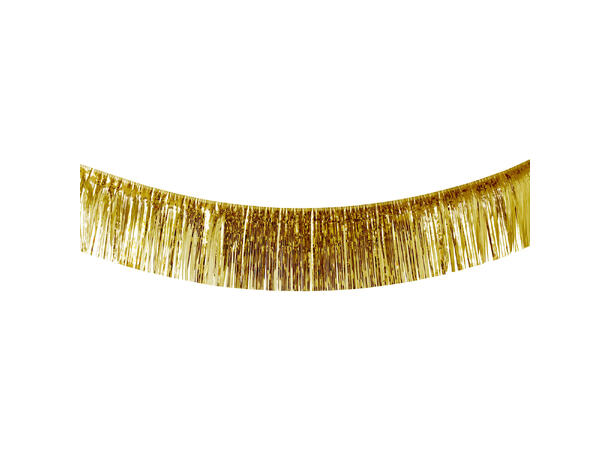 Frynsebanner - Gull 1 Folie frynsebanner - 6x0,5 m