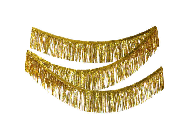 Frynsebanner - Gull 1 Folie frynsebanner - 6x0,5 m
