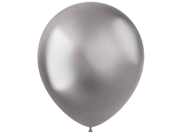 Gummiballonger - Intense Silver 10 Gummiballonger - 33cm (13")