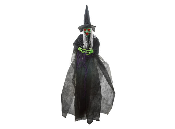 Heks med Lys og Lyd - Hengende 1 Figur - 180cm