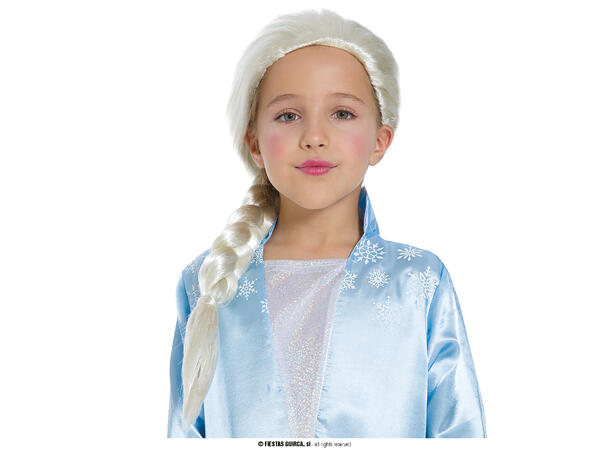 Isprinsesse parykk med hestehale 1 Barneparykk 