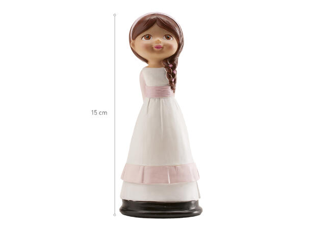 Konfirmasjon - Animert stil - Jente 1 1 Kakefigur i plast - 13cm