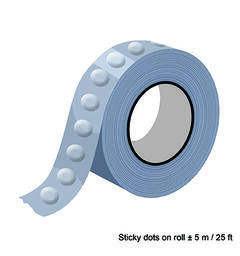 Limputer dobbeltsidig for ballong 1 rull på 5 meter