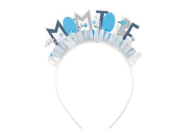 Lyseblå Tiara - Mom To Be 1 Tiara i plast
