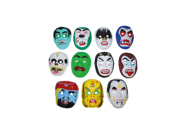 Maske - Halloween - Assortert 1 Maske