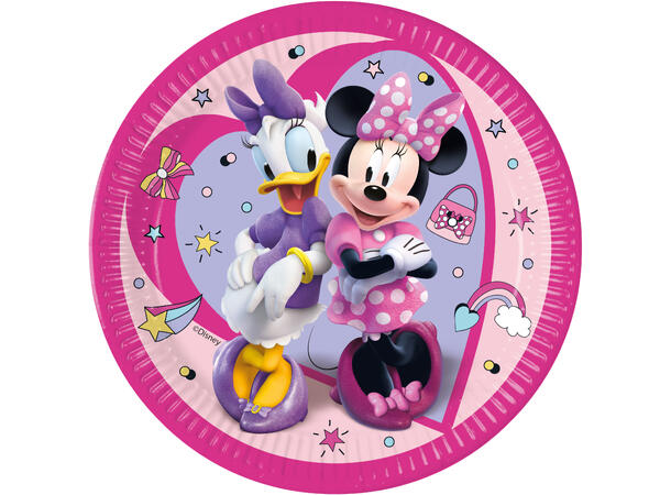 Minnie Junior 8 FSC Plastfrie Tallerkener i papir 23cm