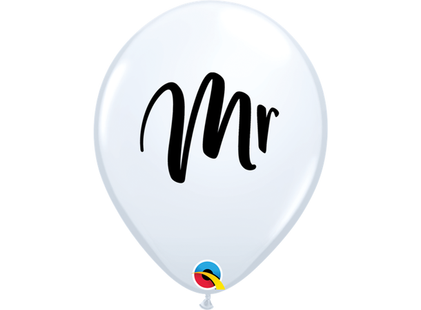 Mr.  White 25 gummiballonger - 28cm (11")