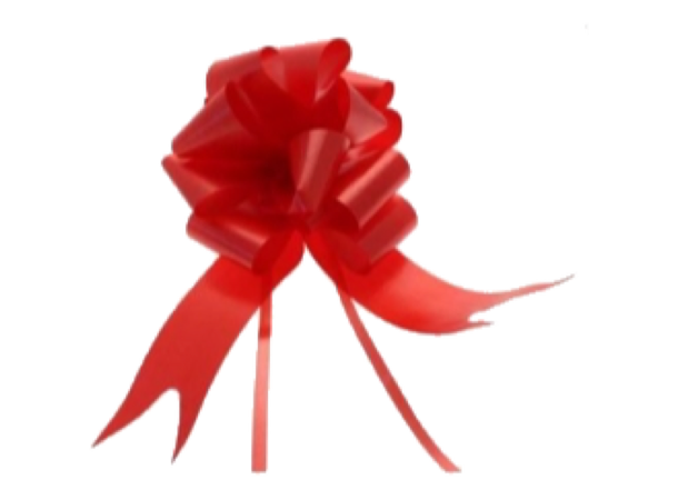 Pull bows: Red 50 mm pakke med 20