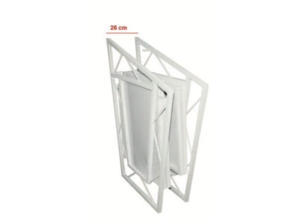 Sammenleggbart DJ-bord. Hvit Mål: 127x115x90cm 