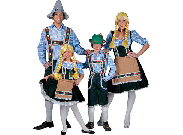 Skjorte - Oktoberfest - Blå/Hvit Ruter 1 Skjorte - Herre