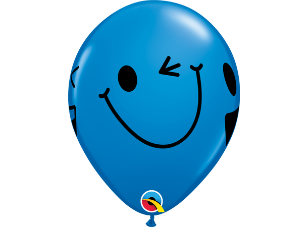 Smiling Faces assortment 25 gummiballonger - 28cm (11")