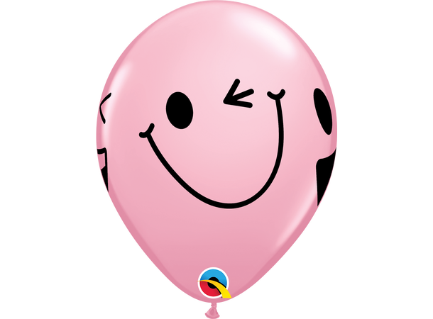 Smiling Faces assortment 25 gummiballonger - 28cm (11")