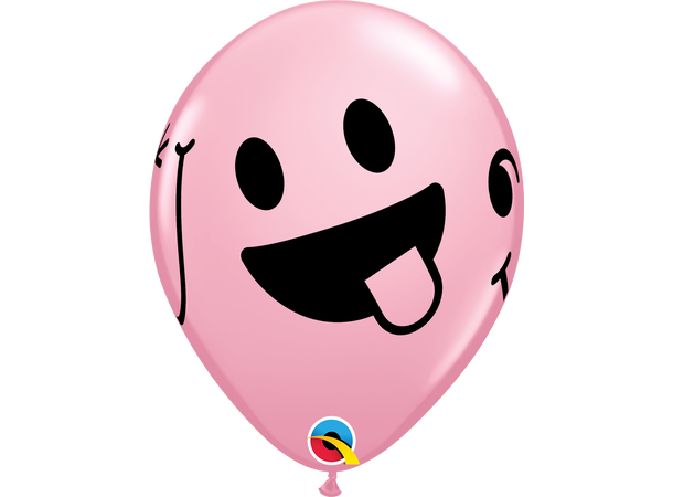 Smiling Faces assortment 25 gummiballonger - 28cm (11")