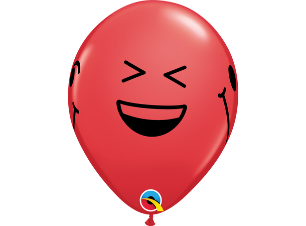 Smiling Faces assortment 25 gummiballonger - 28cm (11")