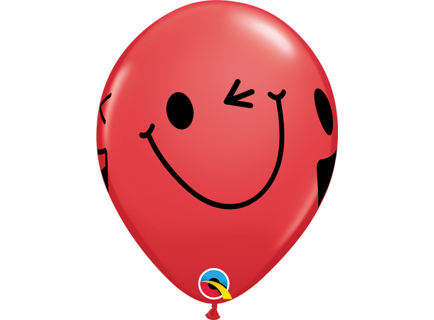 Smiling Faces assortment 25 gummiballonger - 28cm (11")