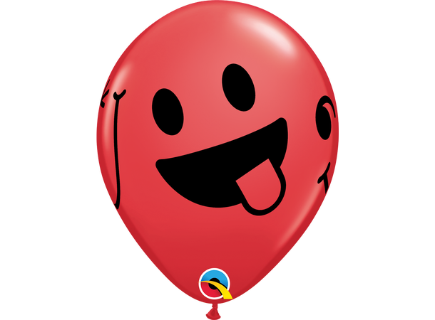 Smiling Faces assortment 25 gummiballonger - 28cm (11")