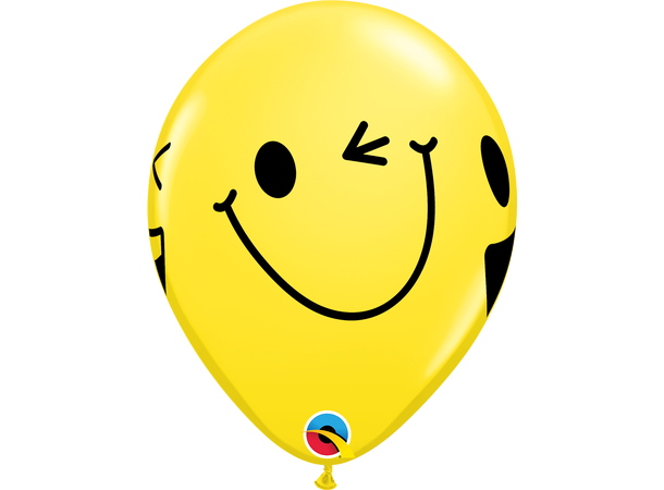 Smiling Faces assortment 25 gummiballonger - 28cm (11")